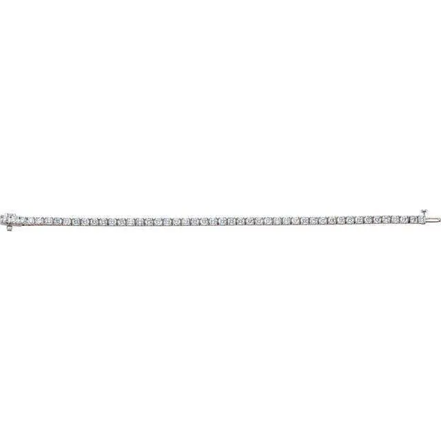 18K White 7 CTW Diamond Line 7.25’ Bracelet Regard Jewelry Austin, Texas