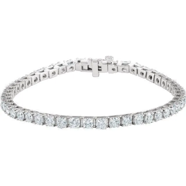 18K White 7 CTW Diamond Line 7.25’ Bracelet Regard Jewelry Austin, Texas
