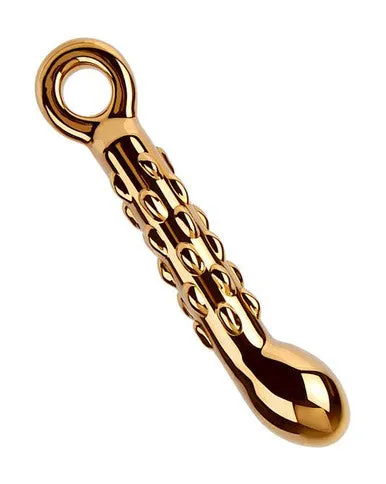 230462 - Lucent Raindrop Gold Glass P-Spot Massager