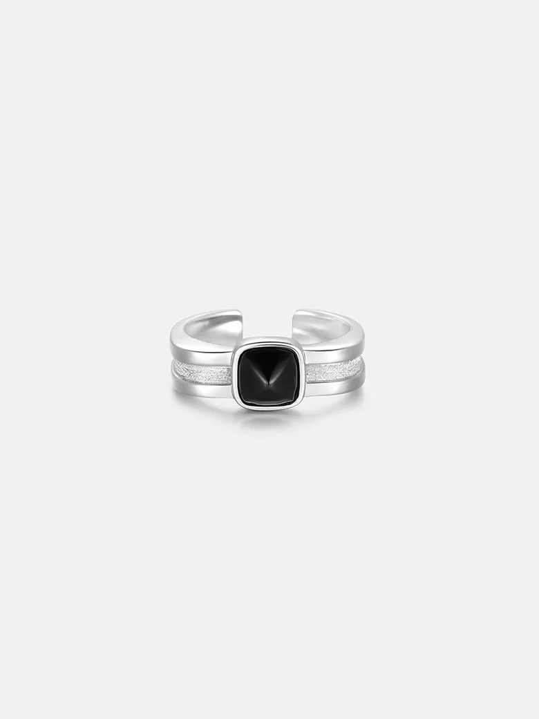Black Onyx Signet Ring