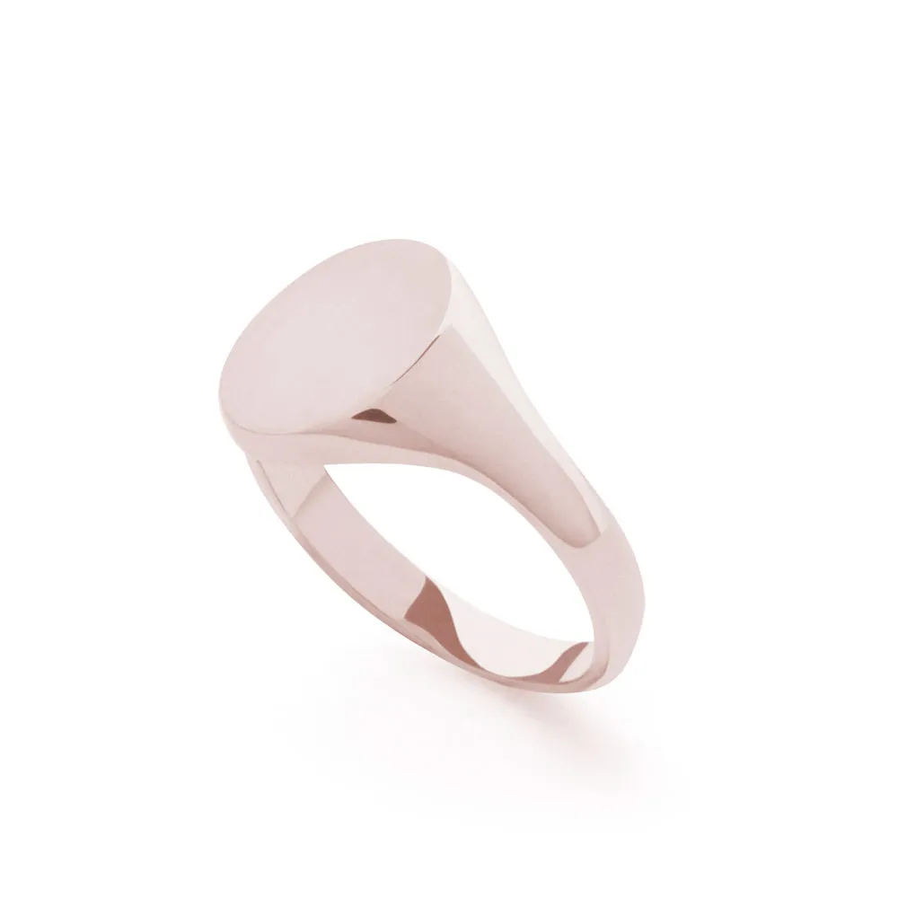 Heritage Signet Ring in Rose Gold