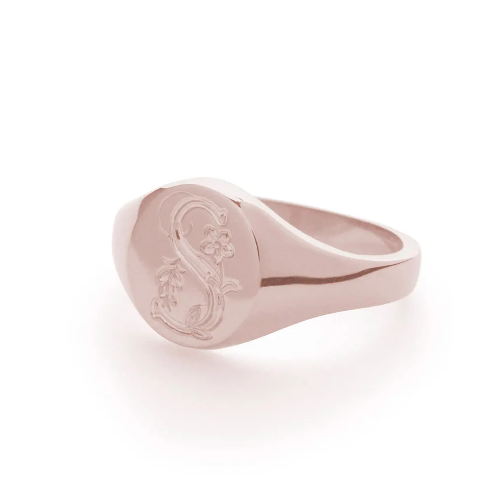 Heritage Signet Ring in Rose Gold