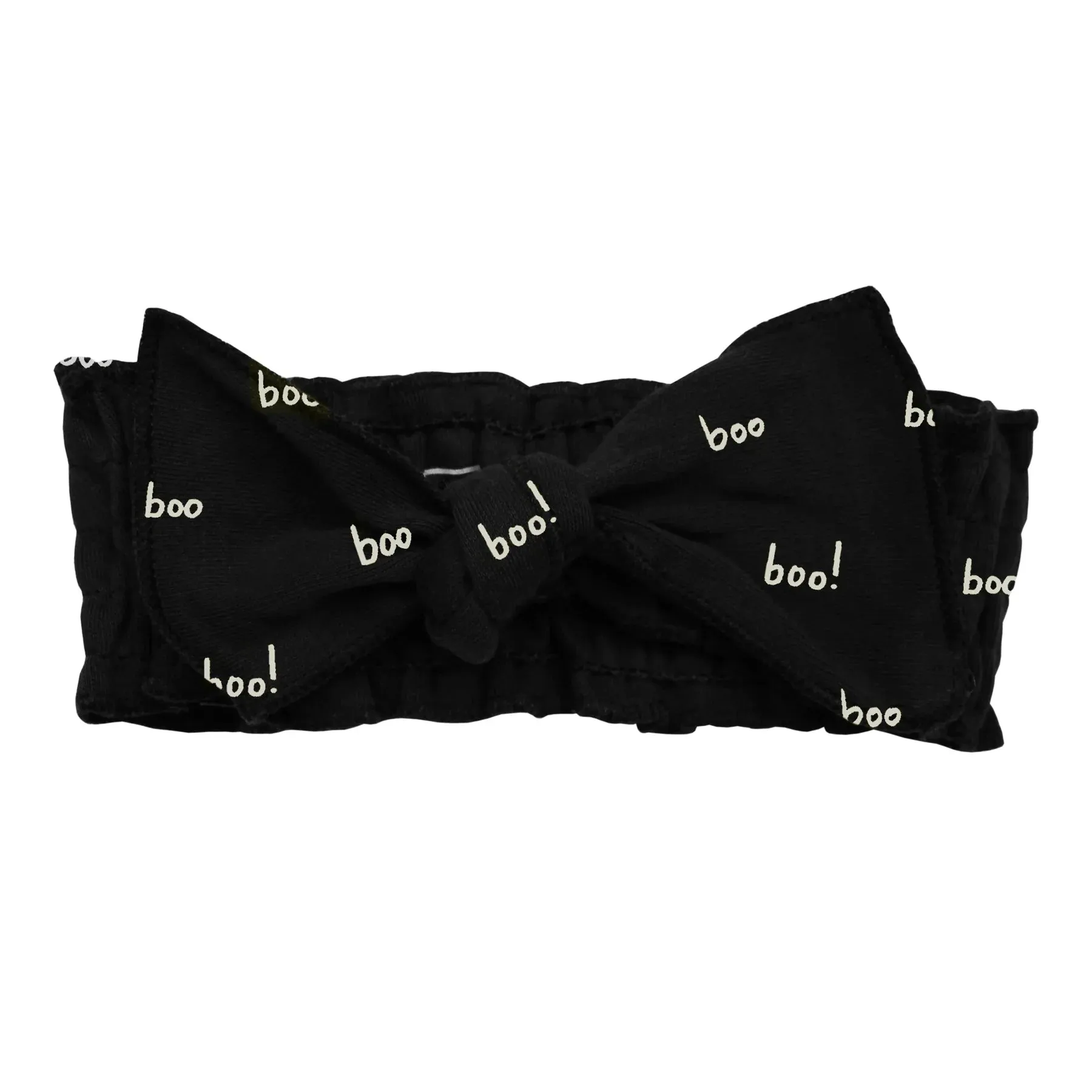 L'ovedbaby Organic Smocked Headband in Boo