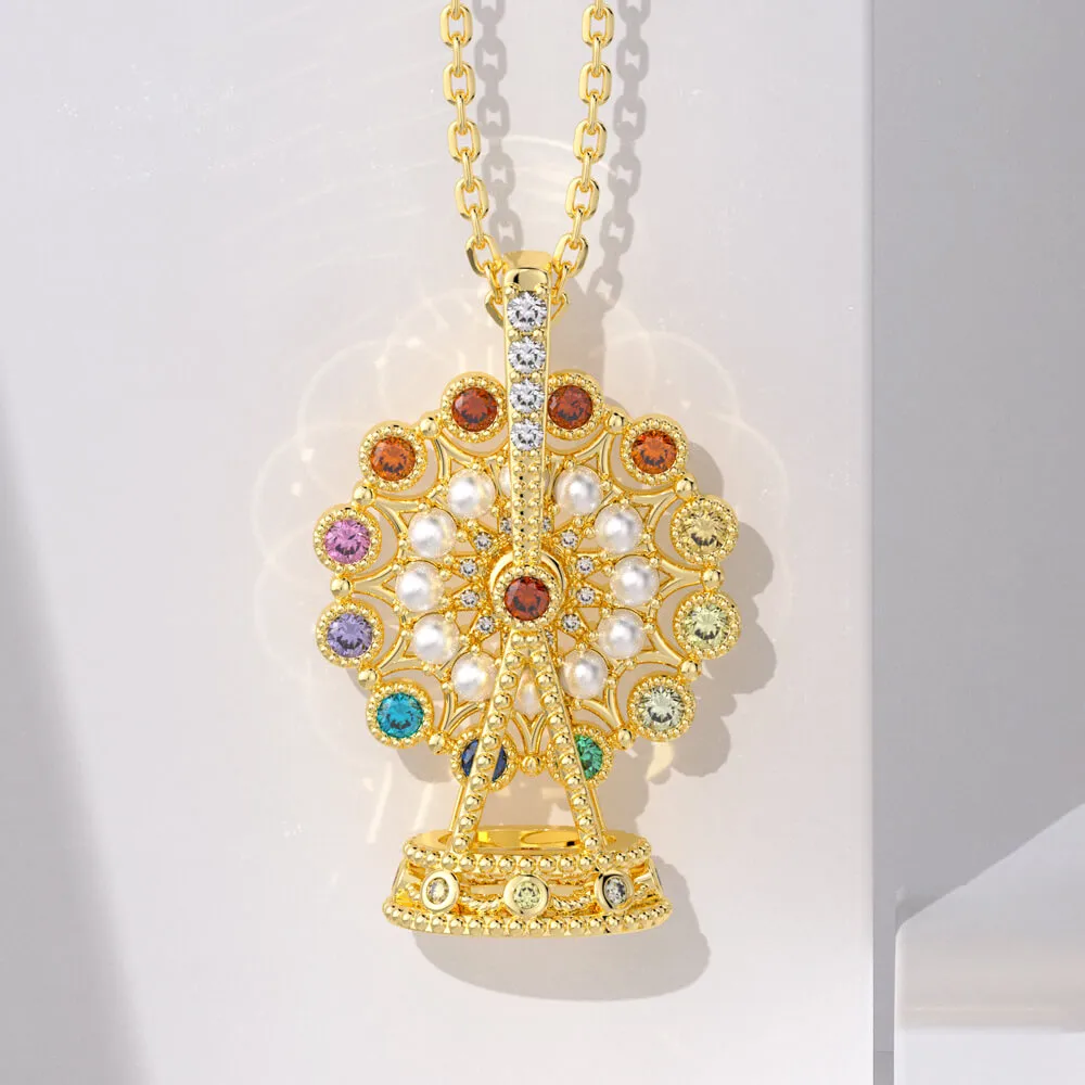 Lucky Ferris Wheel Necklace Jewelry