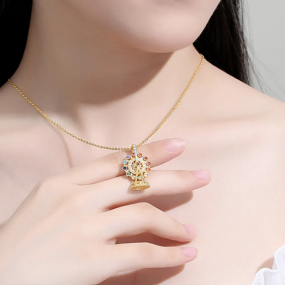 Lucky Ferris Wheel Necklace Jewelry