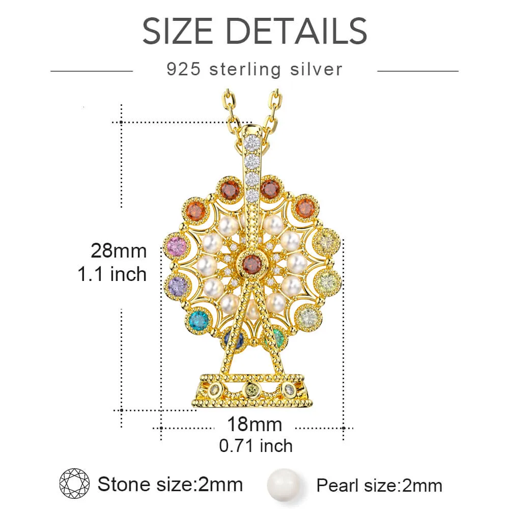 Lucky Ferris Wheel Necklace Jewelry