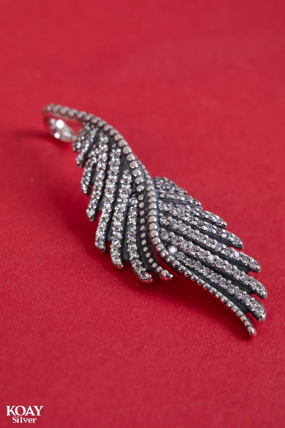 Marcasite Wing Pendant
