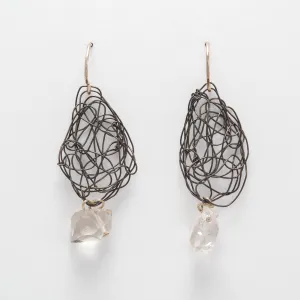 Small Teardrops with Chunky Quartz