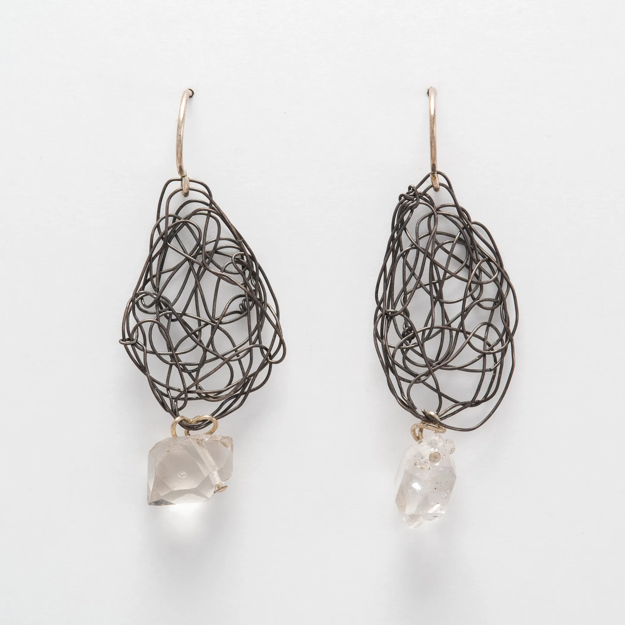 Small Teardrops with Chunky Quartz